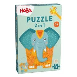 PUZZLE 2 en 1 ELEPHANT HABA 
